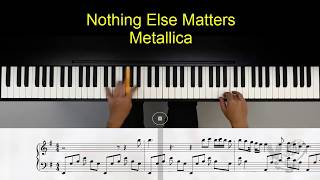 Nothing Else Matters - Metallica - piano tutorial