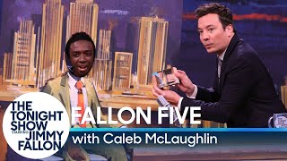 Jimmy Fallon Does Special Five-Minute "Homemade" Tonight Show on Cardboard Set