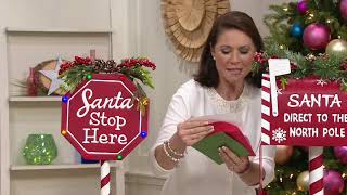 Choice of Santa Mailbox or Stop Sign by Valerie on QVC