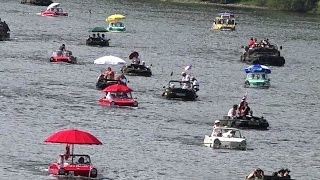 Schwimmwagen, Amphicar Oldtimer-Treffen in  Traben-Trarbach Mosel 2014