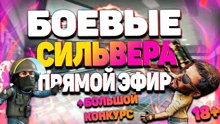 СТРИМ ПО КС:ГО (CS:GO) + КОНКУРС БОЛЬШОЙ! открываю кейсы! БОЕВЫЕ СИЛЬВЕРА!Напарники+ММ!