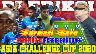 Menerka Starting XI Persib Bandung di Asia Challenge Cup 2020 Ala Robert Alberts Dengan Formasi Baru
