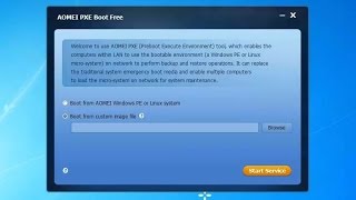 AOMEI PXE Boot Free - Die Bedienung