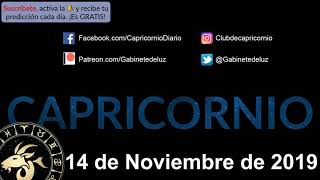Horóscopo Diario - Capricornio - 14 de Noviembre de 2019