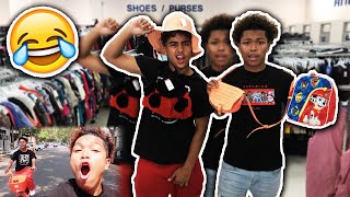 THRIFT SHOPPING VLOG | TROLLING PEOPLE *FUNNY* ?