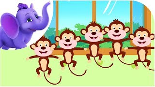 Five Little Monkeys - Nursery Rhyme with Karaoke