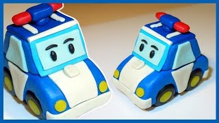 Лепим Робокара Поли из пластилина. Полицейская машина. 로보카 폴리 Robocar Poli.