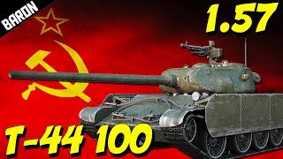 NEW TANK T-44-100 (War Thunder 1.57 Tanks Gameplay)