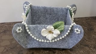 DIY: Cestino in feltro senza cuciture fai da te