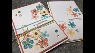 Live crafting using Stampin Up! 2020 Mini Catalogue products Stamping with DonnaG!