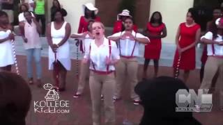 White Girl Reps Her Delta Sigma Theta At Probate Show