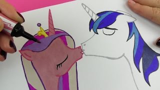 My Little Pony | Drawing Princess Cadence and Shining Armor
