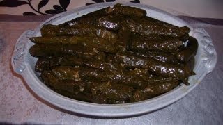 Gefüllte Weinblätter selbst gemacht -Türkische Küche-Kiymali yaprak sarmasi
