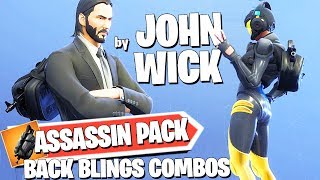ASSASSIN PACK (JOHN WICK's Back Blings) сombos #Fortnite