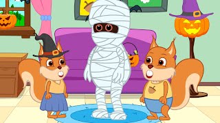 Famille d'Écureuil - Momie de Papier Toilette Dessin Animé 2020 en Français