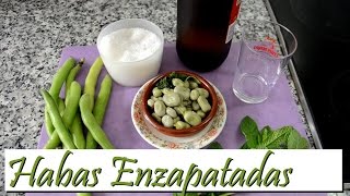Habas Enzapatadas. Las Recetas del Hortelano