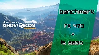 RX 470 + i5 6600 - Ghost Recon Wildlands ‹ GamerPC › BR