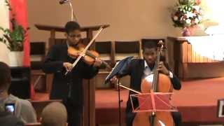 C'est Jésus, quand je chancelle ... He will hold me fast - Christian hymnal : violin and cello