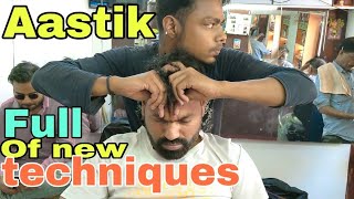 ASMR Indian head massage therapy by indian barber Aastik.