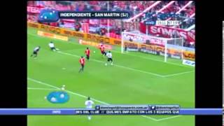 Independiente 3 - San Martín de San Juan 1. (Torneo Final 2013) Resumen
