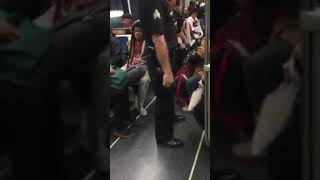 18-year-old Female With Foot On Seat Pulled From Train By L.A. Metro Transit Police Sergeant