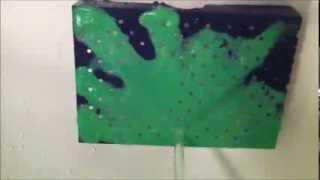 Thermo X Hyper Colour Heat Transforming Paint DEMO - Mafia Black over a Kermit Green Base Coat