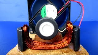 Free energy generator Motor with PC Fan Very Easy - Science project Experiment at home