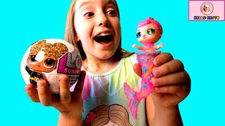 ЛОЛ русалка LOL CHALLENGE на 8 марта Кукла ЛОЛ для Кати своими руками Распаковка блестящие шары ЛОЛ