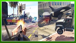 ANIMAL GUN MOD (Shoot Whales At Your Enemies!) - GTA 5 PC MODS
