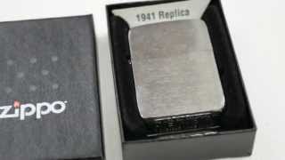 Зажигалка Zippo 1941 Replica Brushed Chrome