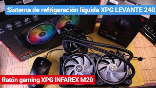 XPG: REFRIGERACIÓN LÍQUIDA LEVANTE 240 / RATÓN GAMING INFAREX M20. UNBOXING