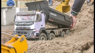 MONSTER Excavator! RC Trucks! Tractors! Truck stuck!