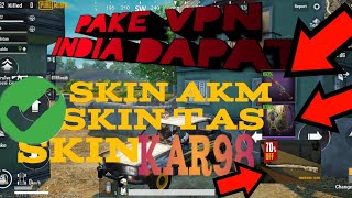 Event terbaru skin senjata PUBG mobile global pake vpn INDIA