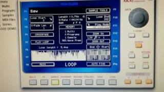 AKAI S5000 Programming an Acid Style bass