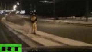 Mad Slide: Extreme car skiing on Moscow roads