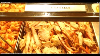 Mirage Buffet Walkthrough: Crab legs for lunch in Vegas & Free Alcohol from top-buffet.com