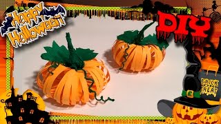 Halloween 2016. DIY ??? Простые и легкие поделки на Хэллоуин для детей. Как сделать тыкву/Pumpkin