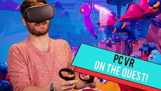 Streaming SteamVR Games Without An Expensive PC - Let's Quest!