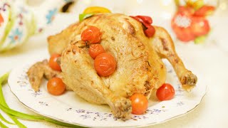Фаршированная курица. Необычно и вкусно!