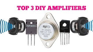 TOP 3 DIY AMPLIFIERS USING LA4425, 2N3055 AND TIP3055.