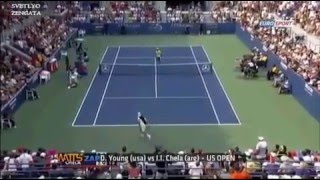 Топ 10 самых интересных моментов в теннисе! Tennis Top 10 Hot Shots!