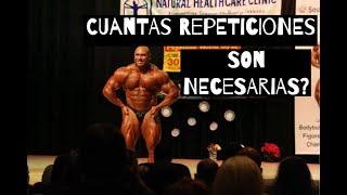 Cuantas repeticiones son necesarias para ganar masa muscular y fuerza?