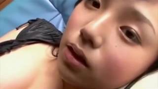 HOT & SEXY  CUTE ASIAN MODEL - BLACK LINGERIE COSPLAY