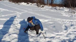 ЩУКА НА ЖЕРЛИЦЫ В ГЛУХОЗИМЬЕ 17.02.2017/ МЕЛКИЙ ЧЕБАК С БОЛЬШИМ ХОЗЯИНОМ. "Рыбалка на среднем Урале"