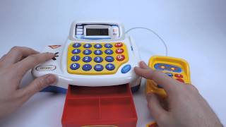 Кассовый аппарат Cash register для детей. Игровой набор Кассовый аппарат 7020 с продуктами.