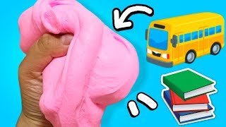 HACIENDO SLIME? EN EL BUS DE LA ESCUELA ?✏️? A ESCONDIDAS #SlimeAescondidas