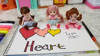 Little Mimi and Heart [Picture Painting] 리틀미미와 하트 [그림색칠]