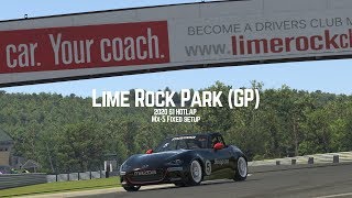 iRacing | Mazda MX5 @Lime Rock Park - GP | 1:01.9 ('20 S1, Fixed Setup)