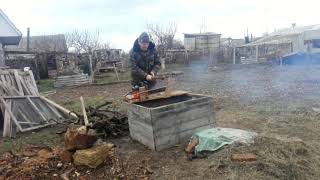 Приспособление для распилки дров.