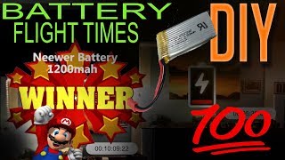 Drone Quadcopter Battery Comparison for Longer Flight Times - DroneTube